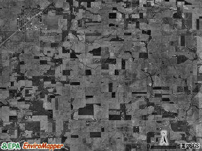 Witt township, Illinois satellite photo by USGS