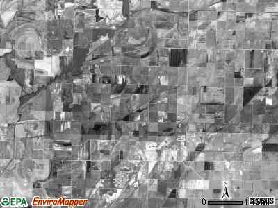 Bryan township, Arkansas satellite photo by USGS