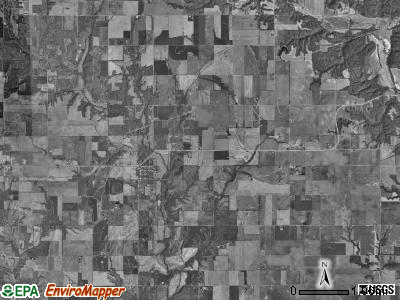 South Hurricane township, Illinois satellite photo by USGS