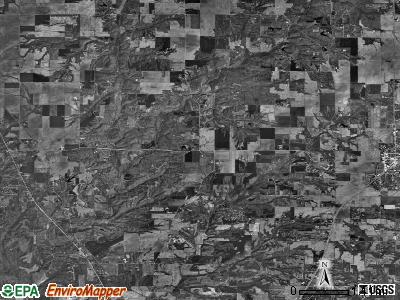Piasa township, Illinois satellite photo by USGS