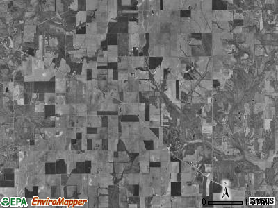 South Fillmore township, Illinois satellite photo by USGS