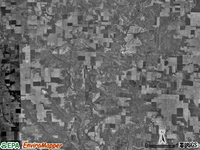 Shoal Creek township, Illinois satellite photo by USGS