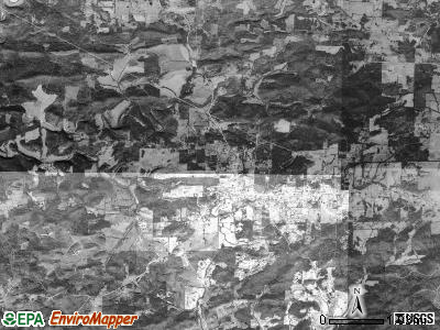 Mill Creek township, Arkansas satellite photo by USGS