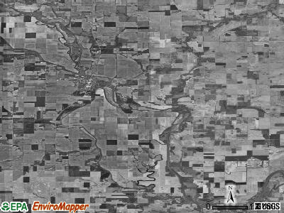 Ste. Marie township, Illinois satellite photo by USGS