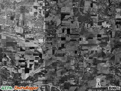 Fort Russell township, Illinois satellite photo by USGS