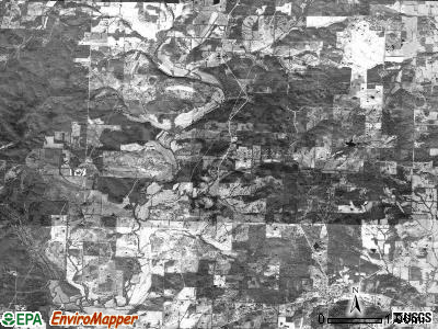 Siloam township, Arkansas satellite photo by USGS