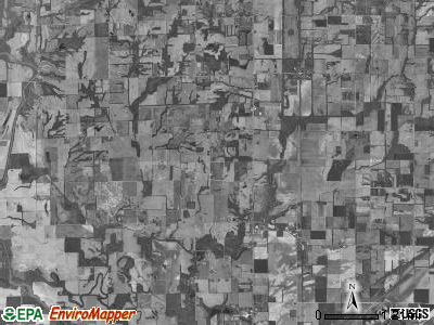 Bond township, Illinois satellite photo by USGS