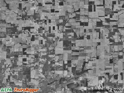Preston township, Illinois satellite photo by USGS