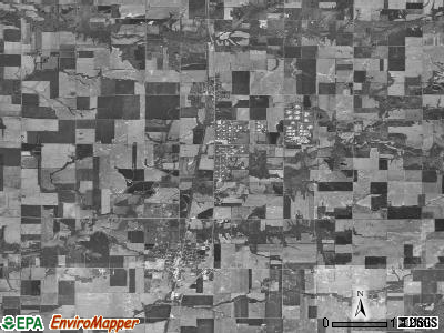 Patoka township, Illinois satellite photo by USGS