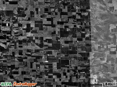St. Rose township, Illinois satellite photo by USGS