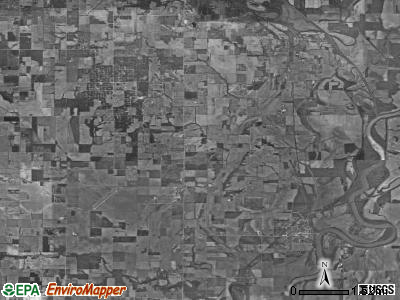 Denison township, Illinois satellite photo by USGS