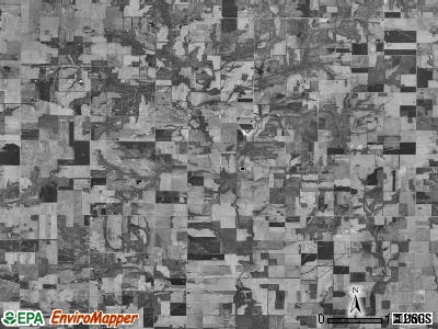 Bonpas township, Illinois satellite photo by USGS