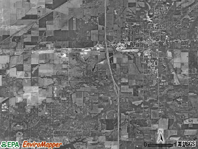 Salem township, Illinois satellite photo by USGS
