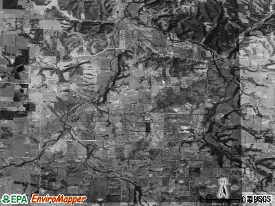Marrs Hill township, Arkansas satellite photo by USGS