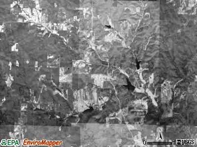 Warm Springs township, Arkansas satellite photo by USGS