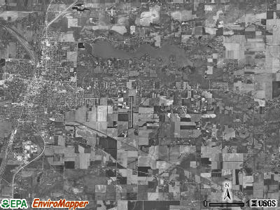 Centralia township, Illinois satellite photo by USGS
