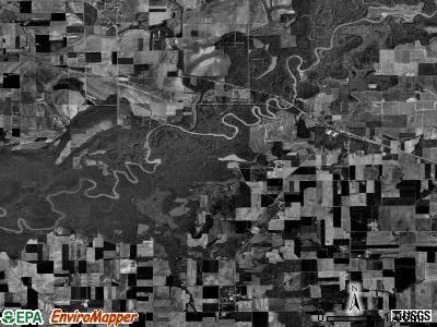 Venedy township, Illinois satellite photo by USGS