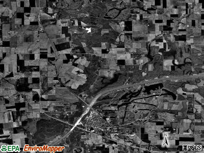 New Athens township, Illinois satellite photo by USGS