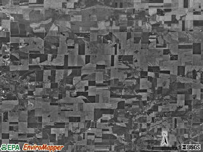 Beaucoup township, Illinois satellite photo by USGS
