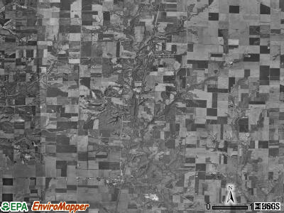 Du Bois township, Illinois satellite photo by USGS