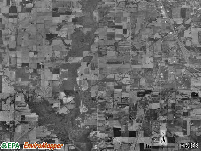 McClellan township, Illinois satellite photo by USGS