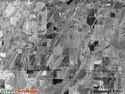 Boas township, Arkansas satellite photo by USGS