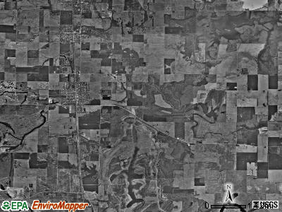 Elk township, Illinois satellite photo by USGS