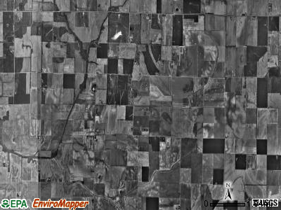 Asbury township, Illinois satellite photo by USGS