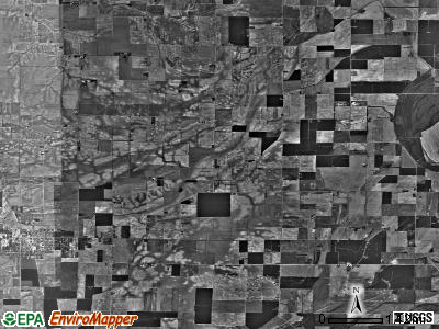 Ridgway township, Illinois satellite photo by USGS