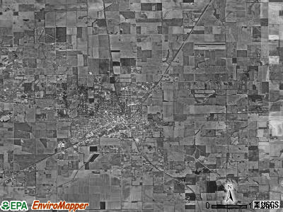 East Eldorado township, Illinois satellite photo by USGS
