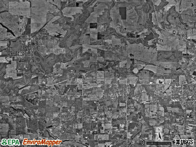 Blairsville township, Illinois satellite photo by USGS