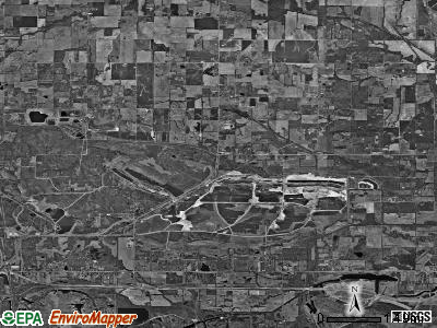 Brushy township, Illinois satellite photo by USGS