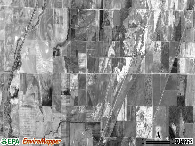 Walnut Corner township, Arkansas satellite photo by USGS