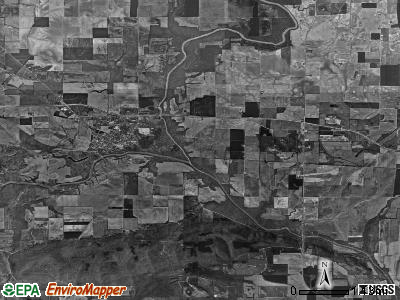 Equality township, Illinois satellite photo by USGS