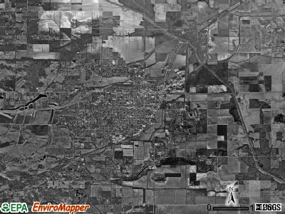 Harrisburg township, Illinois satellite photo by USGS
