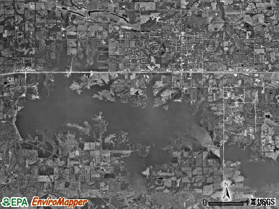 Carterville township, Illinois satellite photo by USGS