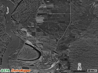 Grand Tower township, Illinois satellite photo by USGS