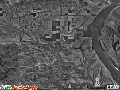 Bowlesville township, Illinois satellite photo by USGS