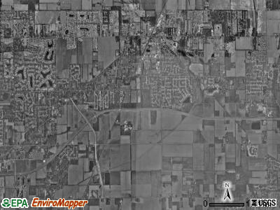 Harris township, Indiana satellite photo by USGS