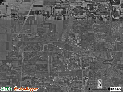 German township, Indiana satellite photo by USGS