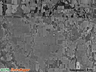 Greenfield township, Indiana satellite photo by USGS