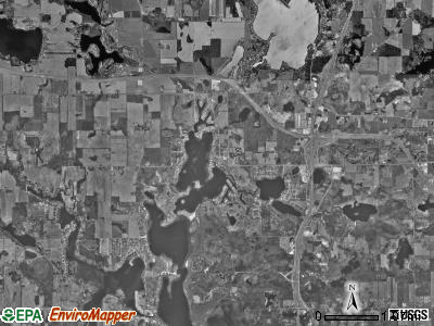 Jamestown township, Indiana satellite photo by USGS