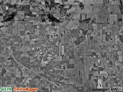Fremont township, Indiana satellite photo by USGS