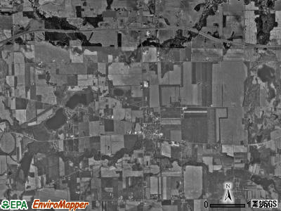 Lima township, Indiana satellite photo by USGS