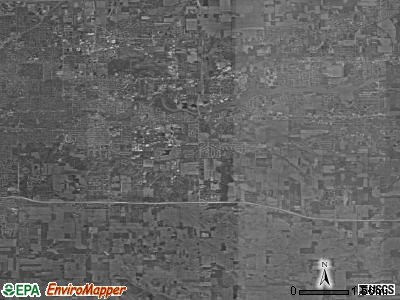 Penn township, Indiana satellite photo by USGS