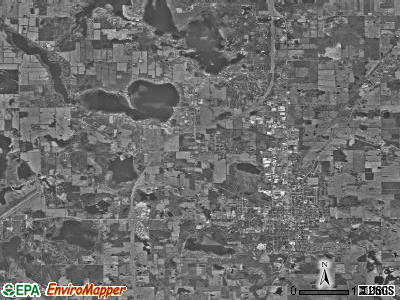 Pleasant township, Indiana satellite photo by USGS