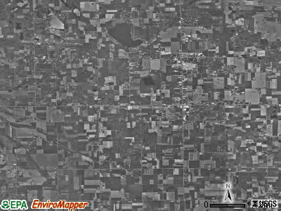 Newbury township, Indiana satellite photo by USGS
