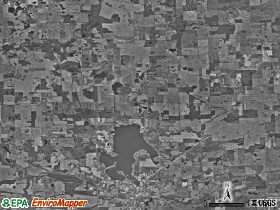 Otsego township, Indiana satellite photo by USGS