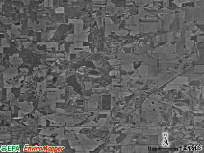Lincoln township, Indiana satellite photo by USGS