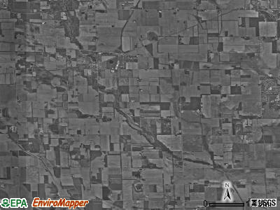 Noble township, Indiana satellite photo by USGS